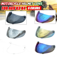 Full Face Shield Motorcycle Helmet Visor Lens Shield Anti UV Fog For AGV K3 K4 Motocross Helmet Motorbike Helmets Sun Visor