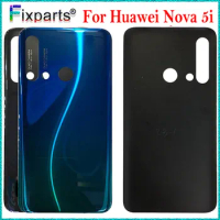 New For Huawei Nova 5i Back Battery Cover Door Rear Glass Housing Case Replacement For GLK-LX1 GLK-LX2 GLK-LX3 Battery Cover