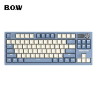 BOW Wireless Gaming Mechanical Keyboard Hot Swap RGB Bluetooth Keyboard Rechargeable Wired Keyboard With Multi-Function Knobs