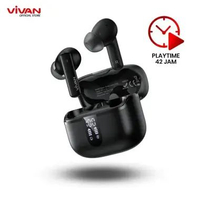 VIVAN Liberty T100E TWS Earphone Bluetooth 5.3 Ipx5 BLACK