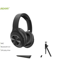 Wu-ANC Wireless Headphones, AUSDOM Active Noise Cancelling Bluetooth 5.0 Hifi Stereo Headset Foldable With Microphone For Phone