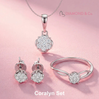 Diamond & Co - Set Perhiasan Berlian Wanita Coralyn