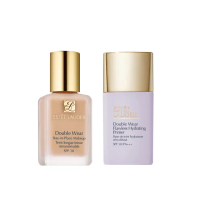 【Estee Lauder 雅詩蘭黛】粉持久蜜桃美肌組(持妝粉底SPF10/PA++30ml/氣色美美蜜桃乳SPF50/PA+++/IU同款)