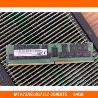 1PCS For MT RAM MTA72ASS8G72LZ-2G9DITG 64GB 64G 4DRX4 DDR4 2933 PC4-2933Y LRDIMM REG Memory High Quality Fast Ship