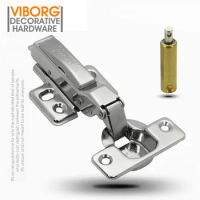 (2 pieces) VIBORG 304 Stainless Steel Soft close Self Closing Kitchen Cabinet Hinge Cupboard Wardrobe Door Hinges