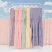 Shana Dress Slavelees - Gamis Wanita Remaja Dewasa Tanpa Lengan Busui untuk Inner atau Outer Style C