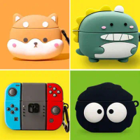 Soft Silicone Earphone Case For Sony WF 1000XM4 TWS Wireless Headphone 3D Cute Cartoon Earbuds Protective Cover Box Accessories