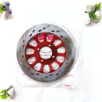 DISC PIRINGAN CAKRAM SATRIA 2TAK LUMBA HIU LSCM SHOGUN R 110 LUBANG 4 Merah