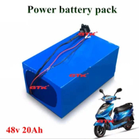 2000W 20Ah 48V eBike Battery For 18650 Cell Built-in 50A BMS Lithium Battery 48V With 2A Charger Electric Bicycle Battery 48V