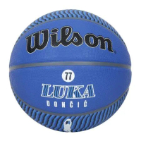 WILSON NBA 球員系列 22 LUKA #7橡膠籃球-訓練 藍黑白