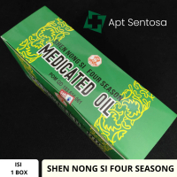 Medicated Oil Shen Nong Shi Four Season / Minyak Angin Medicated Oil PER LUSIN