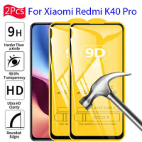 2Pcs For Xiaomi Redmi K40 Pro 5G Phone Full Glue ScreenProtector Film For Redmi K40Pro redmik40 40pro plus K40pro+ Guard Cristal