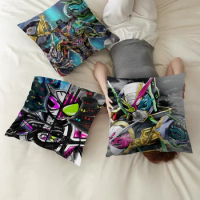 Kamen Rider Pillowcase Toon Gift Cushion Cover Bedroom Home Sofa Chair Seat Decor Pillow Case