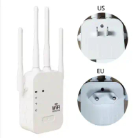 WiFi Extender 2.4+5Ghz Internet Booster 4 Antenna Wifi Router Wireless Repeater