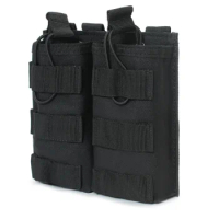 Double Molle Magazine Pouch Military Rifle 5.56 Mag Pouch M4 M16 Hunting Shooting Cartridge Holster Paintball Airsoft Belt Clip