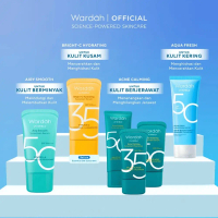 Wardah Sunscreen UV Shield All Series (Airy Smooth,C-Hydrating, Acne Calming, Aqua Fresh, Tone Up, P