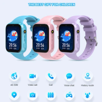 Kids Smart Watch HD Video Two-way Call Waterproof GPS Positioning 4G Full Netcom Children Phone Watch with Sim Card for Students