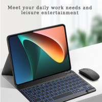 EGYAL for Magic Keyboard Wireless Mouse Pad Tablet for XiaoMi Pad 5 Pro Pencil Case Funda Mi Pad 5 11 Inch 2021 Keyboard Cover