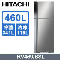【HITACHI 日立】HITACHI 日立460公升變頻兩門冰箱RV469泰製-星燦銀