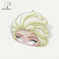 For Kids Children Girl Birthday Party Half Face Paper Eye Mask Decorations Dress Up Costume Princess Little Doctor Theme Gift