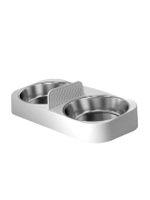 Pet Stainless Steel 304 Double Bowl ชามสแตนเลส304 แบบคู่ สำหรับเครื่องให้อาหาร รุ่น Smart PF1 - สีเง