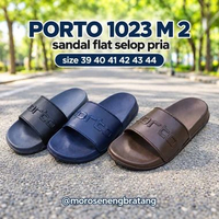 PORTO 1023 M 2 sandal flat selop pria size 39 40 41 42 43 44 43