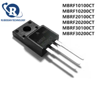 10PCS MBRF10100CT MBRF10200CT MBRF20100CT MBRF20200CT MBRF30100CT MBRF30200CT TO-220F Schottky diode