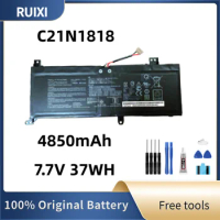 100% RUIXI Original C21N1818 7.7V 37Wh Laptop Battery For VivoBook 14 X412F, VivoBook 14 X412FJ Notebook computer +Free Tools