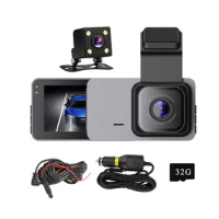 HD Car 3Inch Screen Dash Cam Car Dvr Dash Cam Recorder 2Lens Front And Rear Dash Camera For Cars