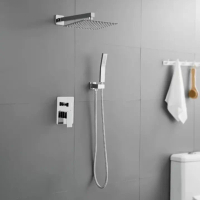 Kran shower tanam chrome 2 fungsi / Kran tanam 2 fungsi chrome mixer