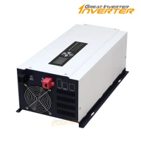 pure sine wave inverter 6000w 220v 110v ac MPPT PWM power inverter with charger 6kw 48v dc 30a solar inverters &amp; converters