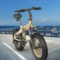 Sepeda Listrik Sepeda Elektrik Lipat Fat Bike Tire 20x4 Inch 48V 10Ah Warna ZB20 HIMO - Abu-abu c2