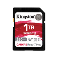 金士頓 Canvas React Plus 1TB SDXC UHS-II V60 U3 記憶卡