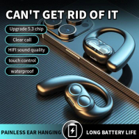 Wireless Bluetooth Headphones Full Open Headset Air Conduction Ear Hook Earphones Handsfree Noise Canceling Audifonos Sports