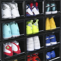 大號透明aj鞋盒球鞋收納盒鞋子收納神器收藏展示柜籃球鞋柜省空間