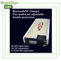 Lithium battery charger, 4875G1 Bluetooth CNC adjustable ternary iron lithium lead universal charger 72-101V 0-45A 53-72V