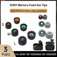 3/2/1 Pairs Ear Tips For Sony WF-1000XM4 WF-1000XM3 Replacement Memory Foam Earbuds Ear Pads Protective Cover Eartips Ear Plugs
