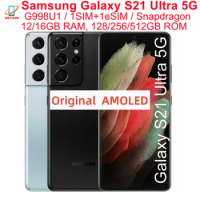 Samsung Galaxy S21 Ultra 5G G998U1 6.8" ROM 128/256/512GB RAM 12/16GB Snapdragon NFC Octa Core Unloc