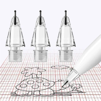 For Apple Pencil 1st / 2nd Generation 4B/2B Sensitivity Nibs Transparent Pencil Tips Suitable for IPad Pro IPencil Spare Nib