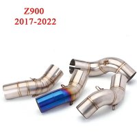 無損直上 NINJA Z900中段 2017-2022 Z900摩托車跑車改裝不銹鋼中段排氣管彎管