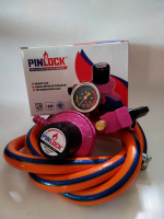 Regulator Safety Lock Kopana Pinlock P 888 Meter Selang gas LPG 700 PSI Orange