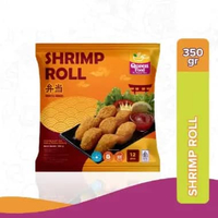QUEEN FOOD SHRIMP ROLL 340GR ISI 12 PCS UDANG GULUNG BENTO ALA JEPANG HALAL