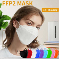 Adult Masks KN95 Black Mask Korean Fish kf94mask Mascarillas Quirurgicas Homologada Respiratory Protective Face Mask n95mask