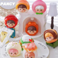 Pancy Panda Cosplay Delicious Food Series Blind Box Chinese Food Series Cuisine Model Kawaii Figurine Toys Girls Gift Room Decor