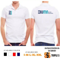 Stok Terbatas! KAOS KERAH POLO BUMN UNTUK INDONESIA LOGO TERBARU 2020 SABLON DEPAN-BELAKANG TRIPLES 