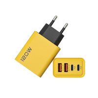 2025120W Dual PD + Dual USB Charger Compatible with Apple 15 Huawei Phones Dual Type-C Smart Fast Ch