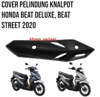 PROMO HARGA GROSIRAN COVER TUTUP PELINDUNG KENALPOT MODEL STANDAR BEAT DELUXE 2020-2024 / Tutup Knal