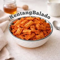 [DELISH SNACKS] Keripik Kentang Balado (Grosir) 250gr 500gr 1 KG / Snack Cemilan Grosiran Kiloan 1 K