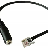 Free Shipping Headset Adapter PC headset dual 3.5mm to RJ9 plug headset adapter computer headset to AVAYA 2400 4600 series phone
