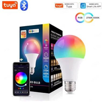 Lampu LED Smart Wifi Tuya RGB LED Light Bulbs E27 Smart Lamp 220V 10W Smart Life APP Google Assisatn